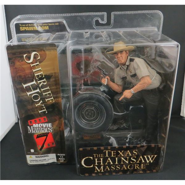 McFarlane Movie Maniacs Series 7 Sheriff Hoyt Texas Chainsaw Massacre BV $100