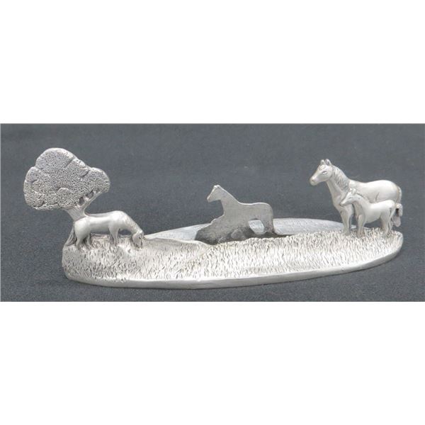 2001 Seagull Pewter Horse Equestrian Card Holder