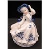 Image 1 : Victorian White & Blue Porcelain Figure 6" tall