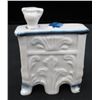 Image 2 : Victorian White & Blue Porcelain Piano Figure 3.5" tall
