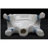 Image 3 : Victorian White & Blue Porcelain Piano Figure 3.5" tall