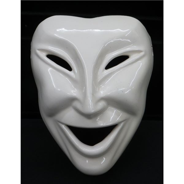 White Porcelain Jester Mask 8" Long x 6" Wide