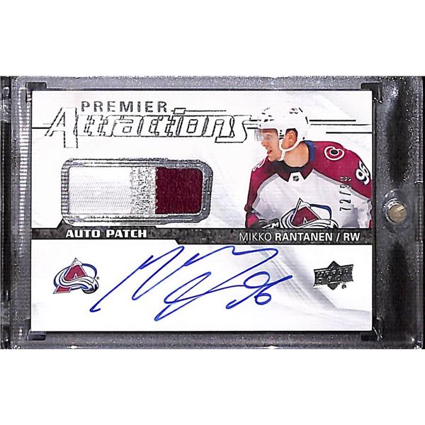2018-19 UD Premier Premier Attractions Mikko Rantanen Auto Patch 72/99 BV $125
