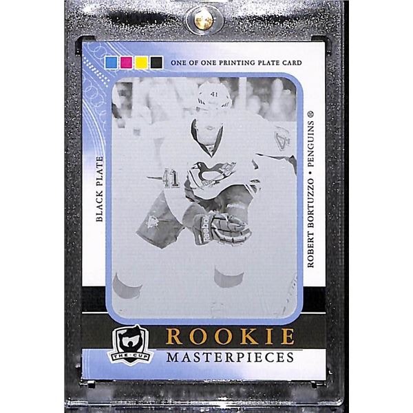 2011-12 Upper Deck The Cup Rookie Masterpieces Black Printing Plate Robert Bortuzzo 1/1 BV $80