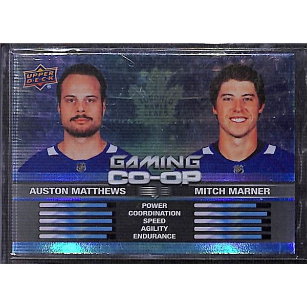 2024–25 Upper Deck Series 1 "Gaming Co-Op Auston Matthews & Mitch Marner #CGO-5