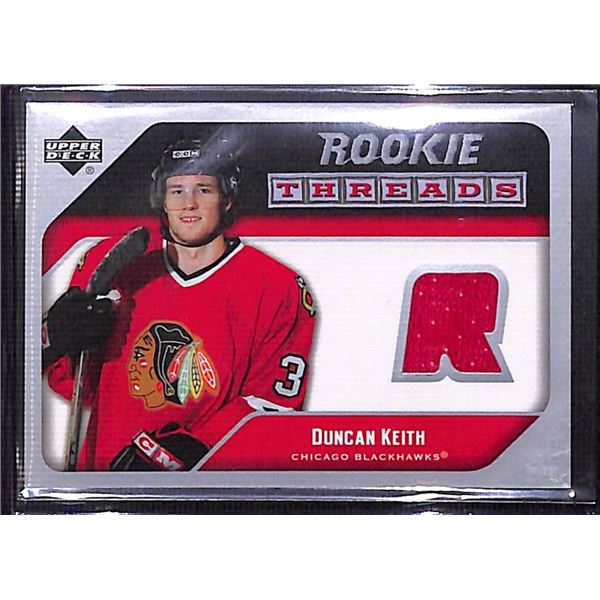 2005-06 Upper Deck Rookie Threads Duncan Keith BV $30