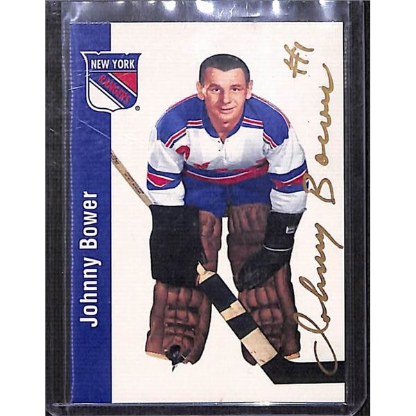 1994-95 Parkhurst Missing Link #103 Johnny Bower Autographed Card