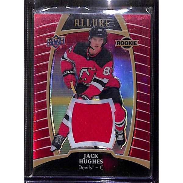 2019-20 Upper Deck Allure Red Rainbow Jack Hughes New Jersey Devils #100 BV $65