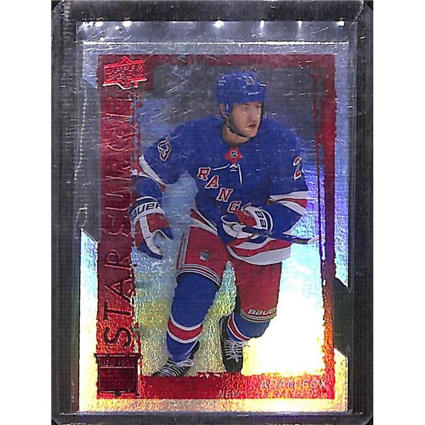 2023-24 Upper Deck #SS-27 Adam Fox Star Surge Red Die Cuts