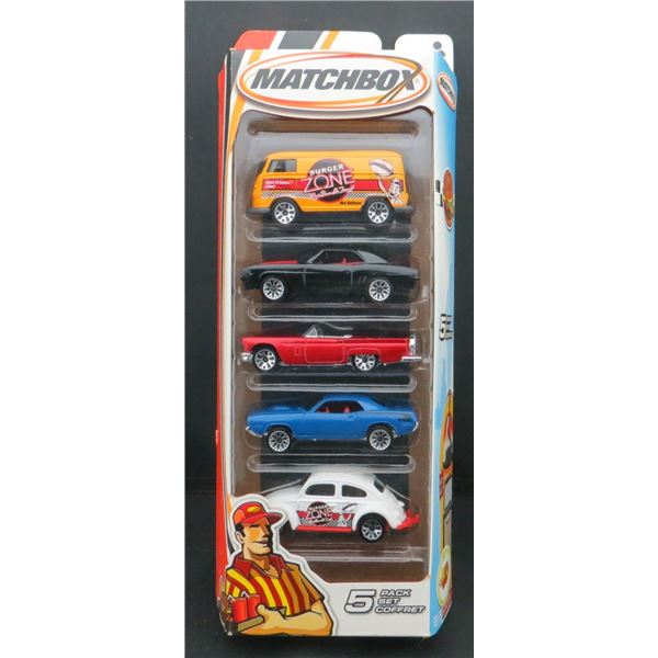 2005 Matchbox "Burger Zone" 5-Pack Collector 1:64 Scale Die-Cast Set
