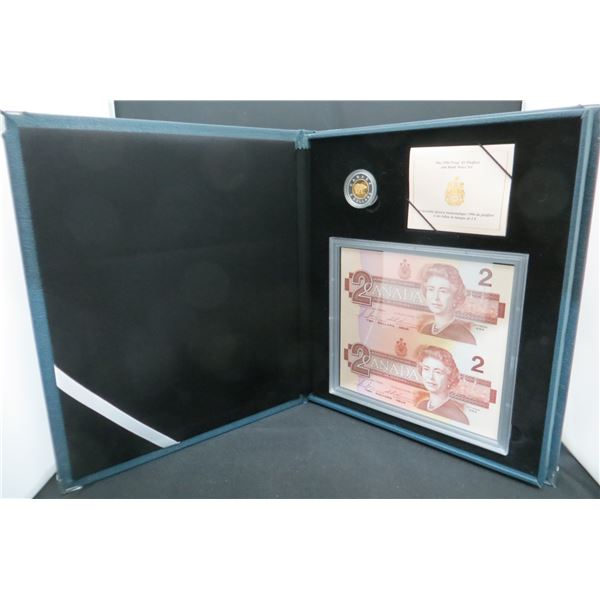 RCM 1996 $2 Special Edition Silver Piedfort Coin and Banknote Set