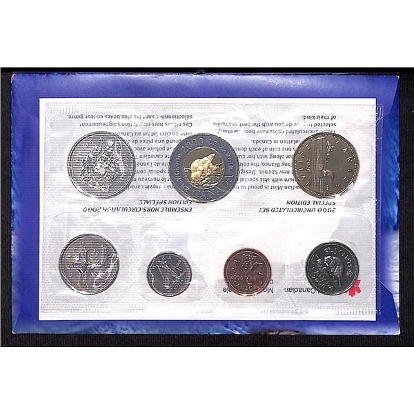 Royal Canadian Mint 2000 Path of Knowledge Uncirculated 7 Coin Collector Set