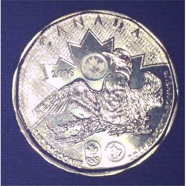 2016 Canadian $1 Rio Olympics Proof Lucky Loonie Uncirculated