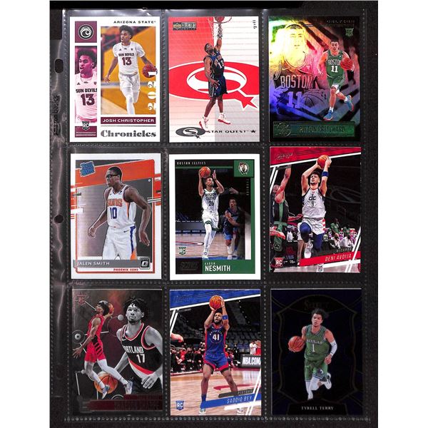 Lot of 9 Various Basketball Inserts and Rookie Collector Cards