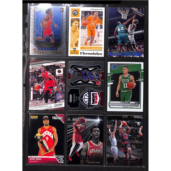 Lot of 9 Various Basketball Inserts and Rookie Collector Cards