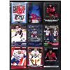 Image 1 : Lot of 9 Various Hockey Inserts or Rookie Cards Various Teams & Players
