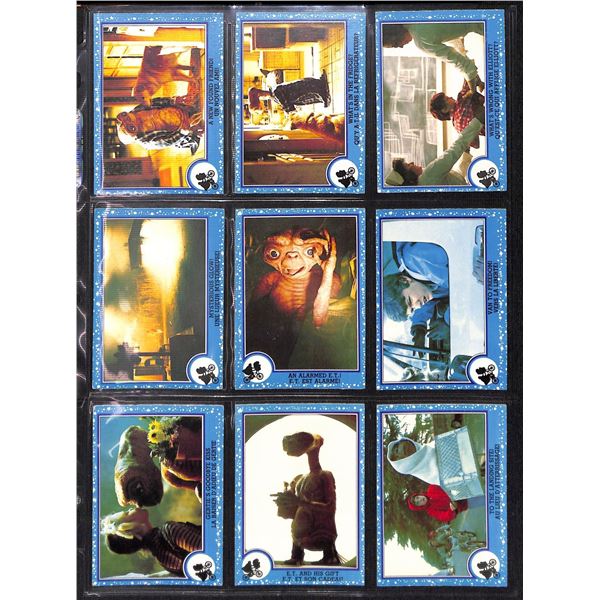 Lot of 9 Various E.T. Collector Cards
