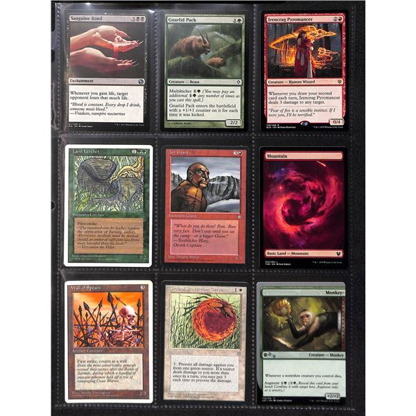 Lot Of 9 Various Magic The Gathering Cards Various Sets & Colors