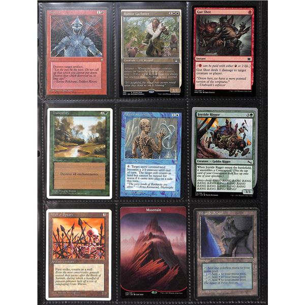 Lot Of 9 Various Magic The Gathering Cards Various Sets & Colors