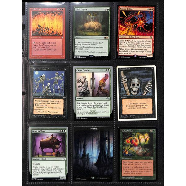 Lot Of 9 Various Magic The Gathering Cards Various Sets & Colors