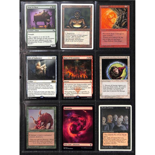 Lot Of 9 Various Magic The Gathering Cards Various Sets & Colors