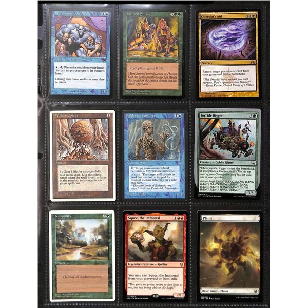 Lot Of 9 Various Magic The Gathering Cards Various Sets & Colors
