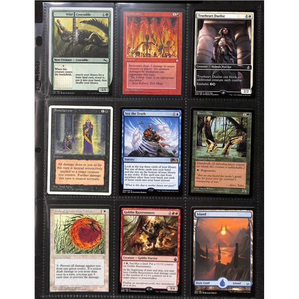 Lot Of 9 Various Magic The Gathering Cards Various Sets & Colors