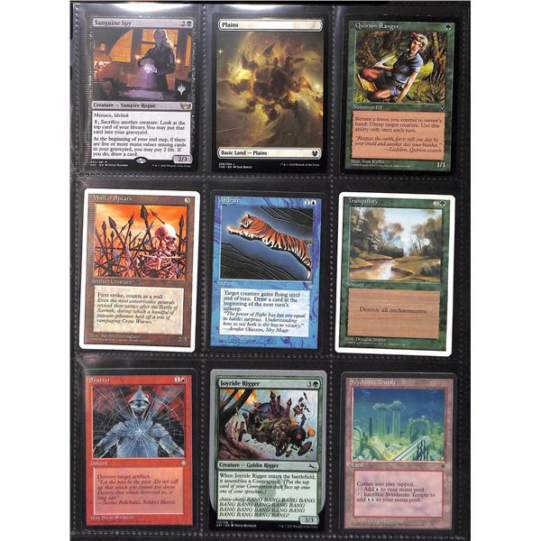 Lot Of 9 Various Magic The Gathering Cards Various Sets & Colors