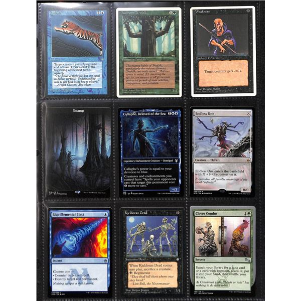 Lot Of 9 Various Magic The Gathering Cards Various Sets & Colors