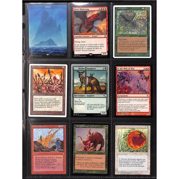 Lot Of 9 Various Magic The Gathering Cards Various Sets & Colors