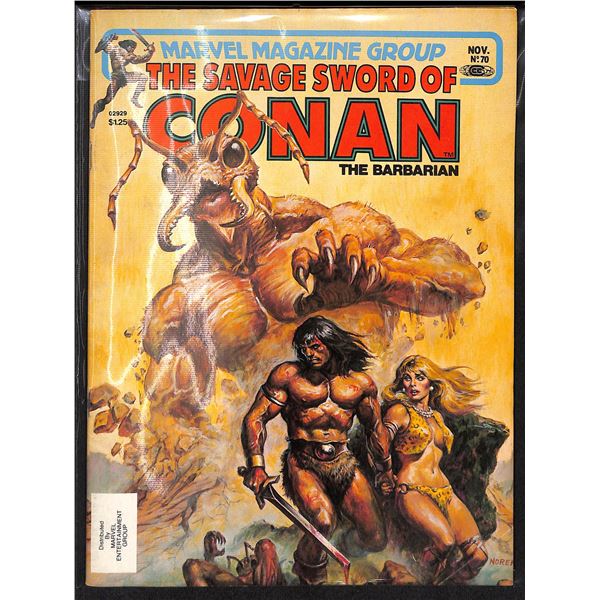 The Savage Sword Of Conan The Barbarian #70