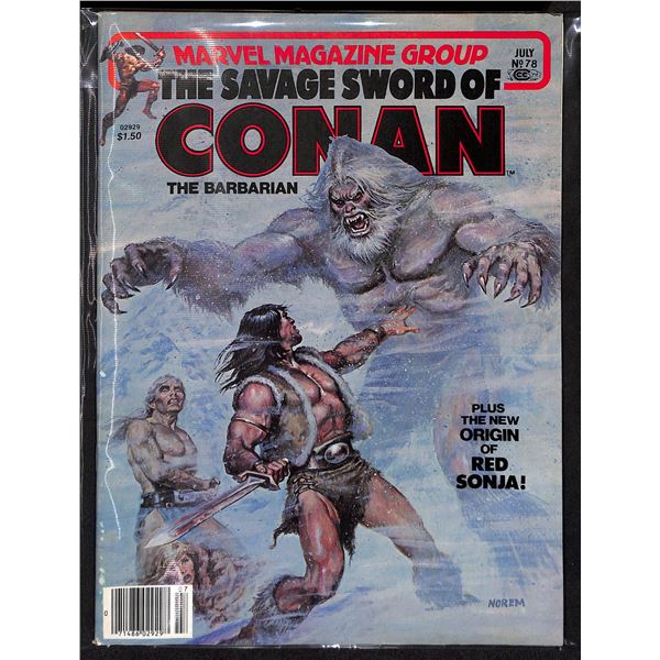The Savage Sword Of Conan The Barbarian #78