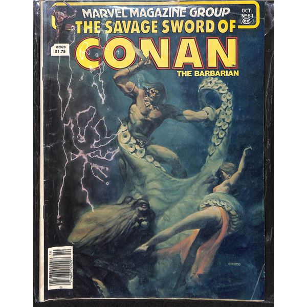The Savage Sword Of Conan The Barbarian #81