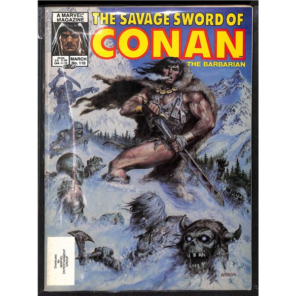 The Savage Sword Of Conan The Barbarian #110
