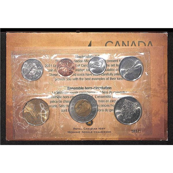 Royal Canadian Mint 2011 Uncirculated 7 Coin Set