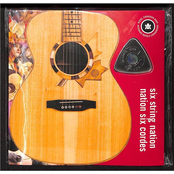RCM 2009 Six String Nation Cordes Guitar Pic Shaped 50 Cent piece