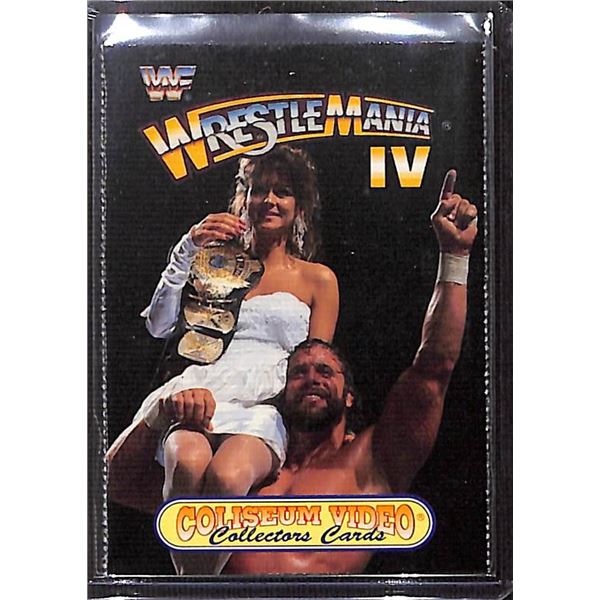 1993 Coliseum Video Wrestle Mania IV card Savage & Elizabeth