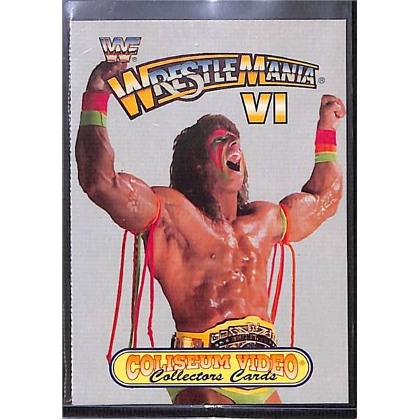 1993 Coliseum Video Wrestle Mania IV card Ultimate Warrior