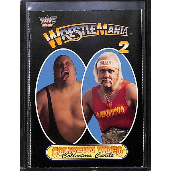1993 Coliseum Video Wrestle Mania IV card Hulk Hogan & King Kong Bundy