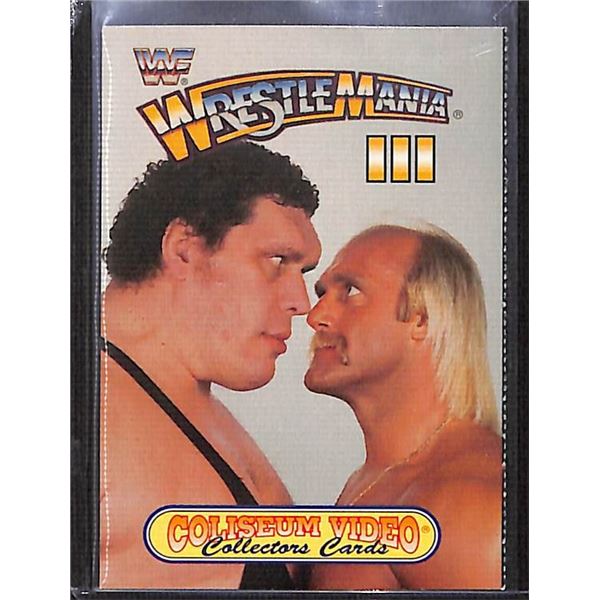 1993 Coliseum Video Wrestle Mania IV card Hulk Hogan & Andre The Giant