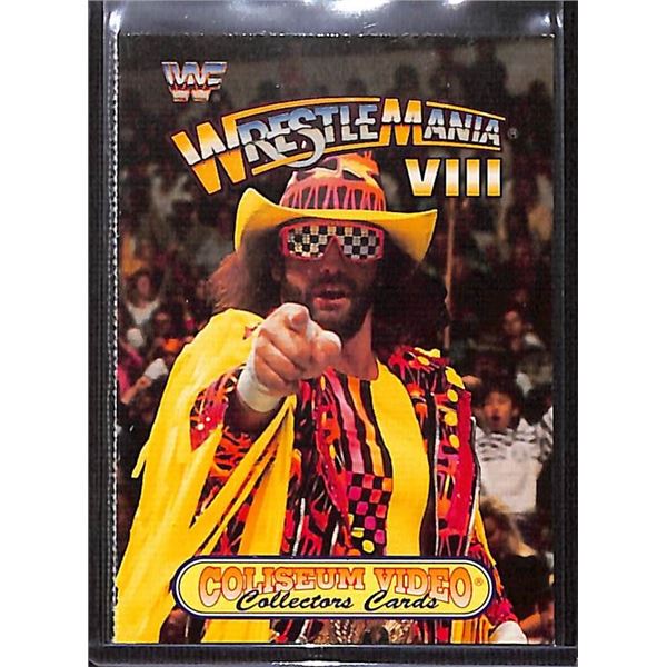 1993 Coliseum Video Wrestle Mania IV card Macho Man Randy Savage