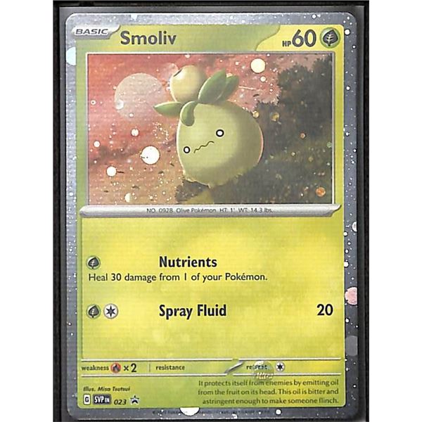 Pokemon Smoliv - 023 HOLO Scarlet & Violet Promotional Cards