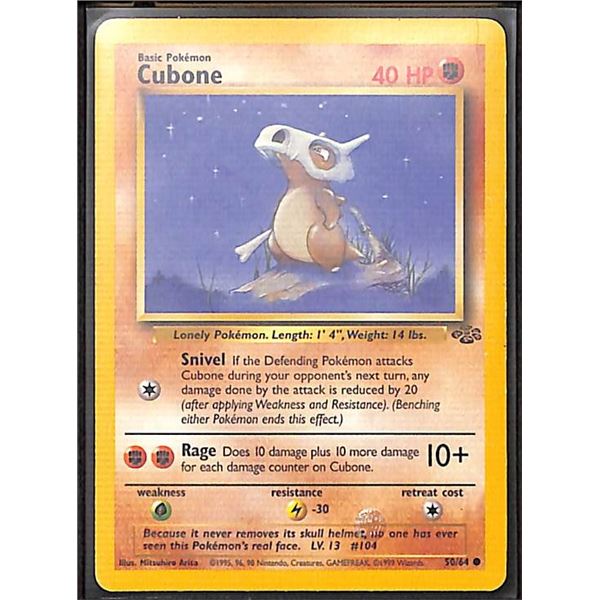 Pokemon Cubone - 50/64 - Common - Unlimited Jungle