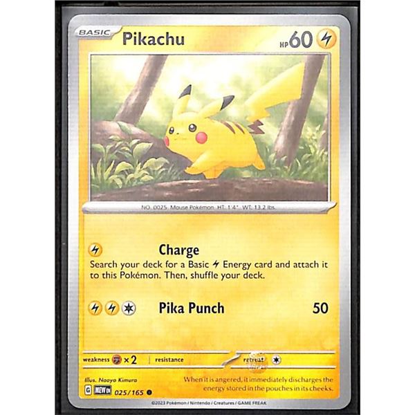 Pokemon Pikachu - 25/165- Common 151
