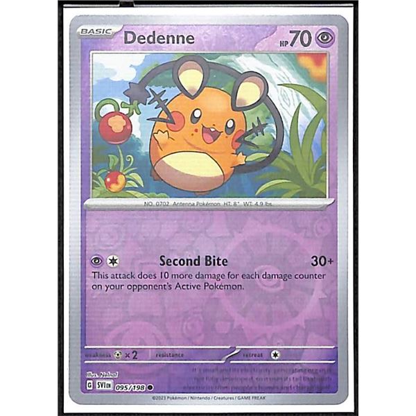 Pokemon Dedenne - 095/198 - Reverse Holo Scarlet & Violet