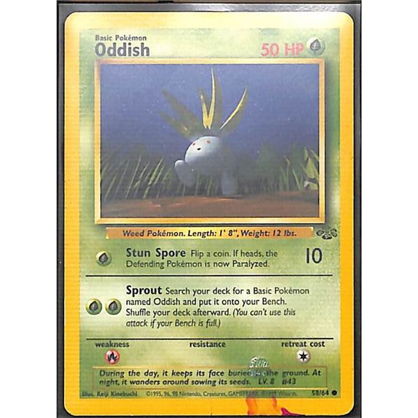 Pokemon Oddish - 58/64 - Common Jungle