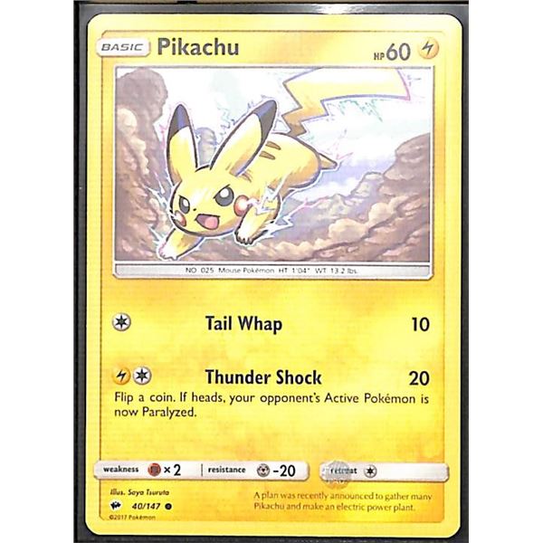 Pokemon Pikachu - 40/147 - Common Burning Shadows
