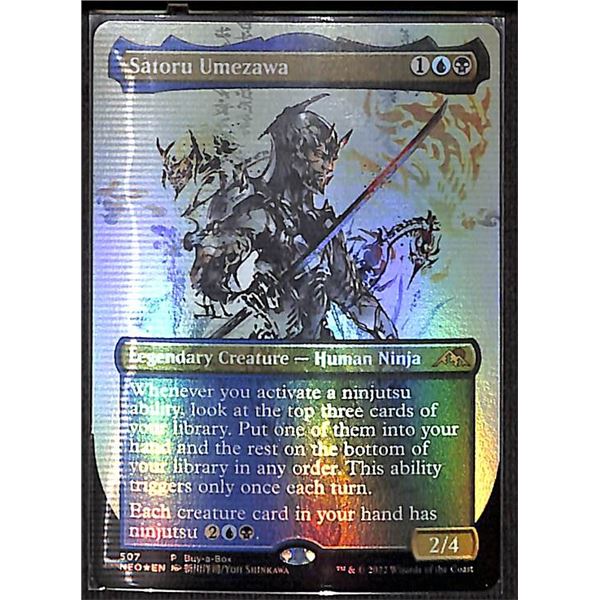 Magic the Gathering Satoru Umezawa FOIL Borderless Kamigawa Neon Dynasty