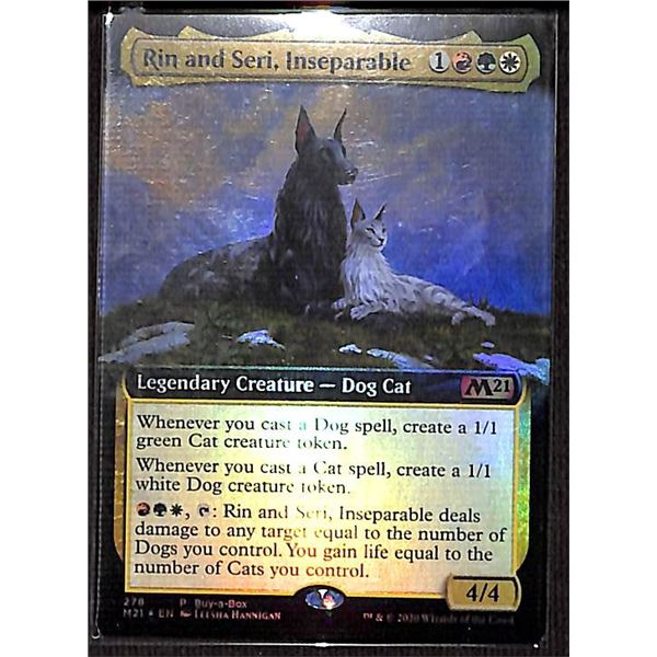 Magic the Gathering Rin and Seri, Inseparable Extended Art FOIL Core Set 2021