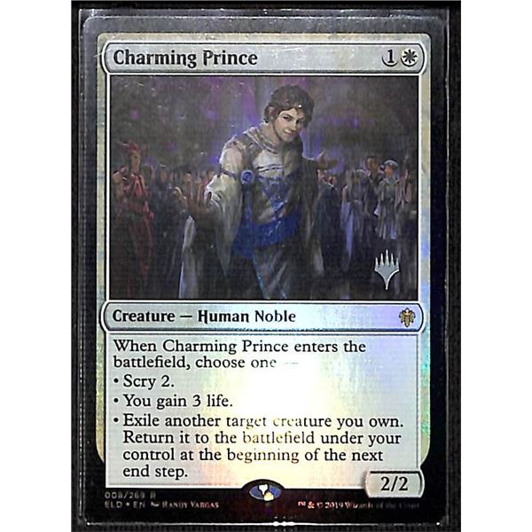 Magic the Gathering Charming Prince FOIL Extended Art Throne of Eldraine